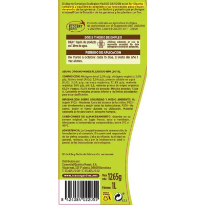 Adob per a geranis 1 l.