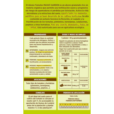 Adob granulat tomàquets BIO 800 g.