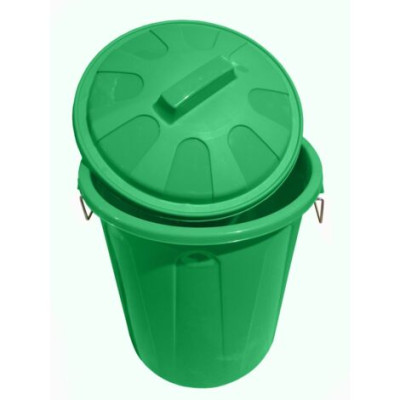 Cubo verde 50 l. con tapa