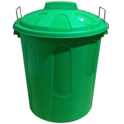 Cubo verde 50 l. con tapa