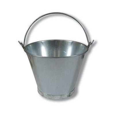 Cubo galvanizado cónico asa lisa 4 l.