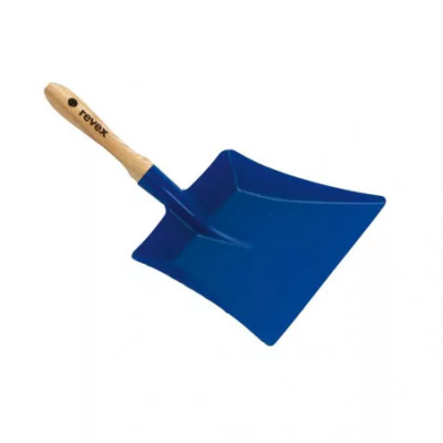 Recogedor de mano con mango de madera