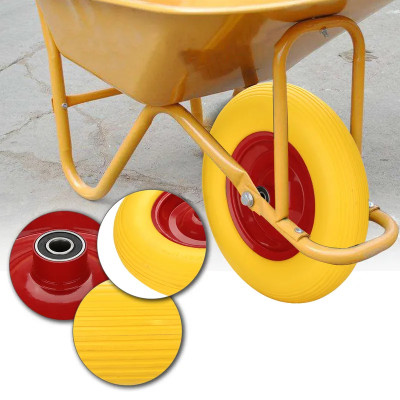 Roda carretilla antipunxades amb eix