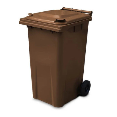 Contenedor de basura 120 litros con pedal y ruedas