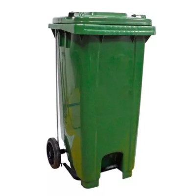 Contenedor de basura 120 litros con pedal y ruedas