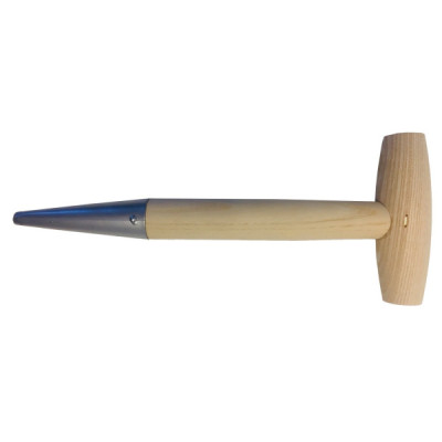 Estaca de fusta amb punta d'alumini