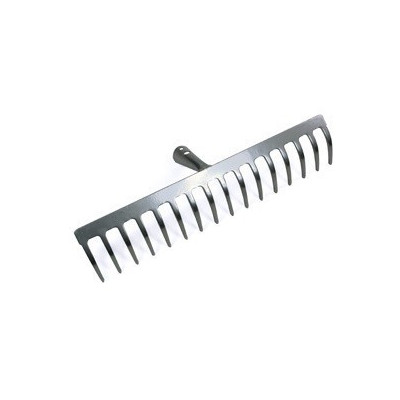 Rastrillo acero de 16 dientes