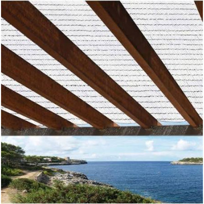 Malla de sombreo 2x5m Blanca
