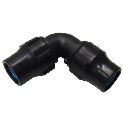 Codo 90º para tubo de riego PE 16mm