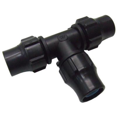 Te igual para tubo de riego PE 16mm
