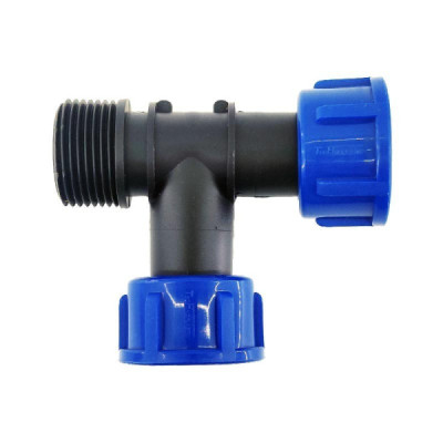 Te baterías de válvulas, 2 hembras giratorias