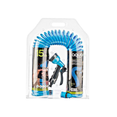 Mànega helicoidal Aquacom 15m blava