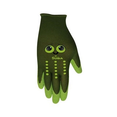 Guantes infantiles jardinería nylón/látex verde T8 JUBA