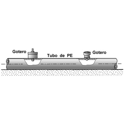 Gotero NETAFIM PC JUNIOR CNL 2L/H